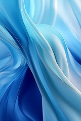 Poster - blue silk background