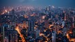 Bombay Nights: Aerial Cityscape of Mumbai's Architectural Marvels