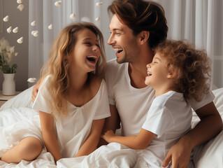 Poster - happy family having fuhappy family having fun togethern together