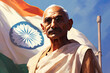 Indian man with politic background
