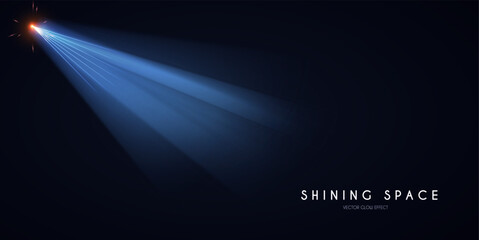 Wall Mural - show light. colorful spotlights with fay. transparent light effect.