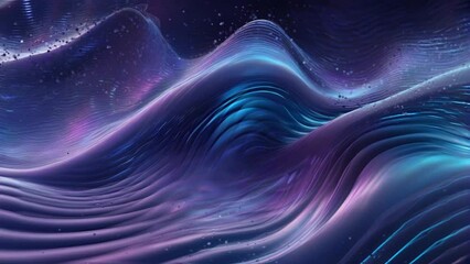 Wall Mural - abstract background with waves, Seamless Animation Video Background in 4K Resolution	