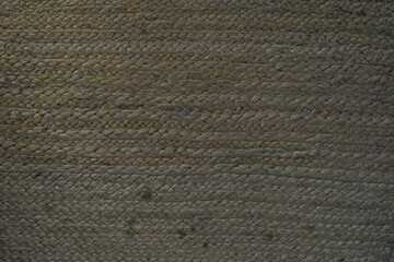 Wall Mural - texture of jute carpet closeup