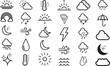 Weather icon sets for web. 