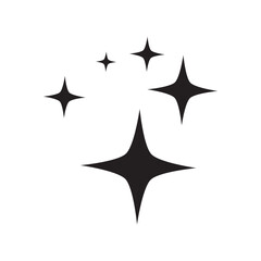 Wall Mural - shine icon symbol vector isolated on white background. star sparkles icons, vector illustration,