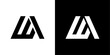 vector logo wa abstract
