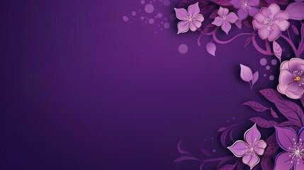 Wall Mural - purple floral wallpaper or background for graphic resources