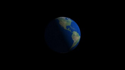 animated earth rotation - 3d motion - global globe animation