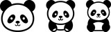 Fototapeta Fototapety na ścianę do pokoju dziecięcego - kawaii panda baby cute adorable animal vector
