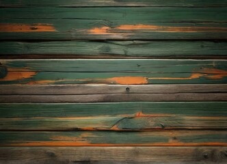 green and orange and brown dark and dirty wood wall wooden plank board texture background