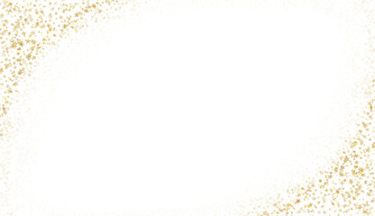Wall Mural - Abstract gold glitter star frame on transparent background. Design for decorating,background, wallpaper, illustration.