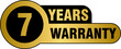 © N2 - 7 years warranty golden label, 7 years warranty gold badge