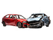 © The Stock Guy - Cars accident crash isolated on transparent background