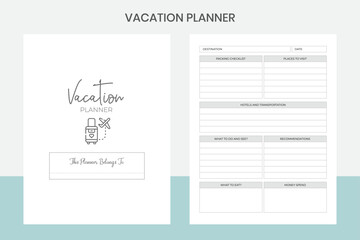  Vacation Planner Kdp Interior