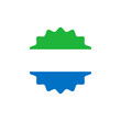 Sierra Leone flag png label badge