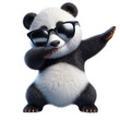 © Mickey - Funny Panda bear wearing a sunglasses and doing the Dab dance.