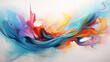 A canvas alive with dynamic brushstrokes, capturing the energy and vitality inherent in the realm of abstract thinking.