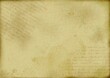 水彩調の古紙　18世紀の手紙コラージュ