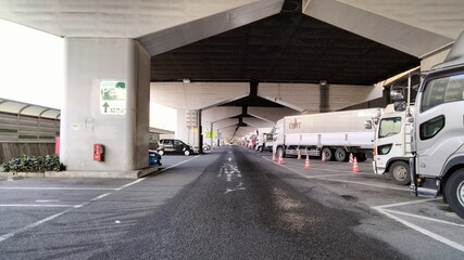 Expressway rest stop, Osaka, Japan