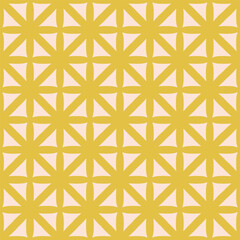Wall Mural - Beautiful geometric texture. Seamless vector pattern with hand drawn grid. Decorative background in pastel color