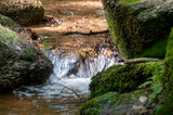Fototapeta Tęcza - wodospad góry 