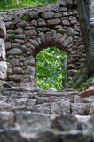Fototapeta Tęcza - ruiny zamku
