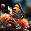 Bunter Schmetterling im Frühling, made by AI