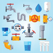 water supply icons