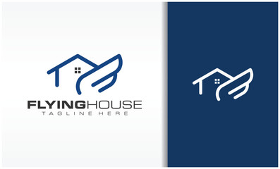 Wall Mural - Flying House Logo