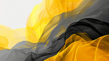 Flat Shapeless Abstract Charcoal & Yellow Background Gradient Wallpaper