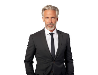 Wall Mural - professional mature businessman in suit