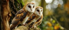 Chick Barn Owls In The UK Are Being Ringed To Monitor Their Population.