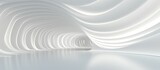 Fototapeta  - 3D geometric abstract wave futuristic light white background. 3d tunnel background. Halway background. alleyway background.