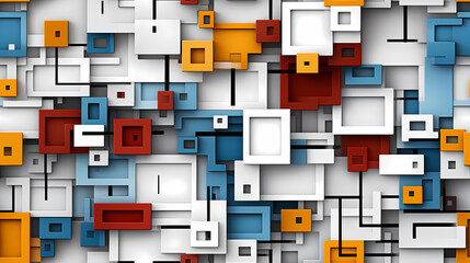 Plastic cubes pattern seamless pattern