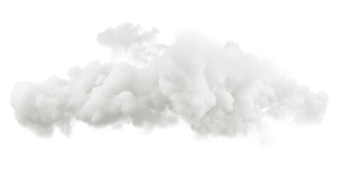 Aufkleber - isolated soft intense steam clouds on transparent backgrounds 3d illustrations