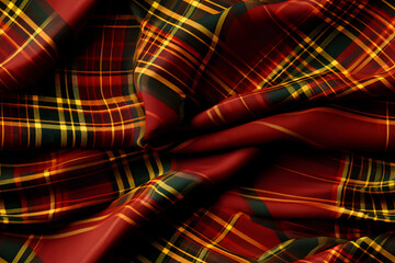 Wall Mural - Red black plaid pattern seamless graphic. Tartan Scottish check plaid for flannel shirt, blanket, scarf, throw, duvet cover, upholstery, or other modern retro casual fabric design.