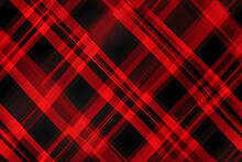 Red Black Plaid Pattern Seamless Graphic. Tartan Scottish Check Plaid For Flannel Shirt, Blanket, Scarf, Throw, Duvet Cover, Upholstery, Or Other Modern Retro Casual Fabric Design.