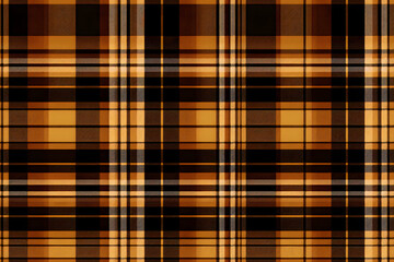 Wall Mural - Gold brawn plaid pattern seamless graphic. Tartan Scottish check plaid for flannel shirt, blanket, scarf, throw, duvet cover, upholstery, or other modern retro casual fabric design.