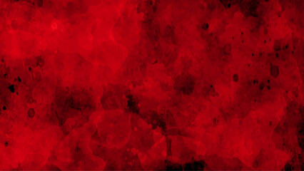 Grunge texture of a dilapidated wall in a red tone. Background texture of a red concrete. Free space