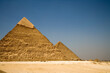 Egypt Giza pyramid of Khafre on a sunny autumn day