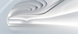Fototapeta Do przedpokoju - 3D geometric abstract wave futuristic light white background. 3d tunnel background. Halway background. alleyway background.