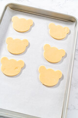 Sticker - Panda shaped shortbread cookies with chocolate icing