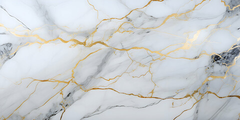 Wall Mural - White Marble granite ivory with brown and gold texture. Background wall surface pattern graphic abstract light elegant gray floor ceramic counter texture stone slab smooth tile natural Generative Ai