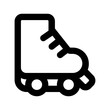 roller skate line icon