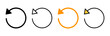 Refresh icon set vector. Reload sign and symbol. Update icon.