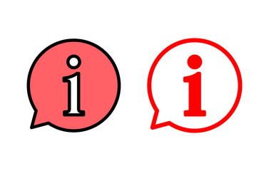 Information sign icon set  illustration. about us sign and symbol. question mark icon