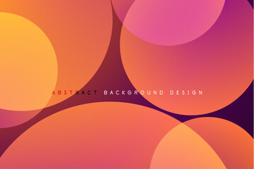 Aufkleber - Abstract tech circles vector background, technology digital bubbles
