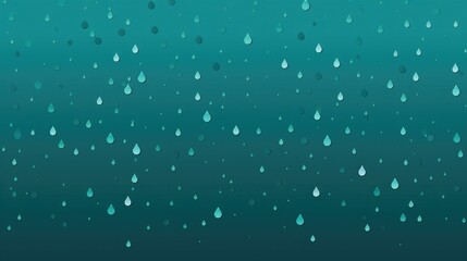 Poster - Minimalistic raindrops creating a soothing vector pattern.