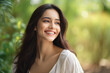 © Neha - Young beautiful woman smiling and giving happy expression