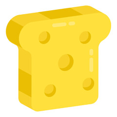 Poster - Modern design icon of toast 

